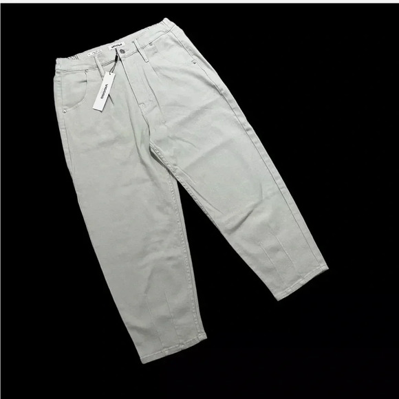 Vigoss Axl Balloon Leg Jeans Size 28 New with Tags Green - Picture 2 of 5